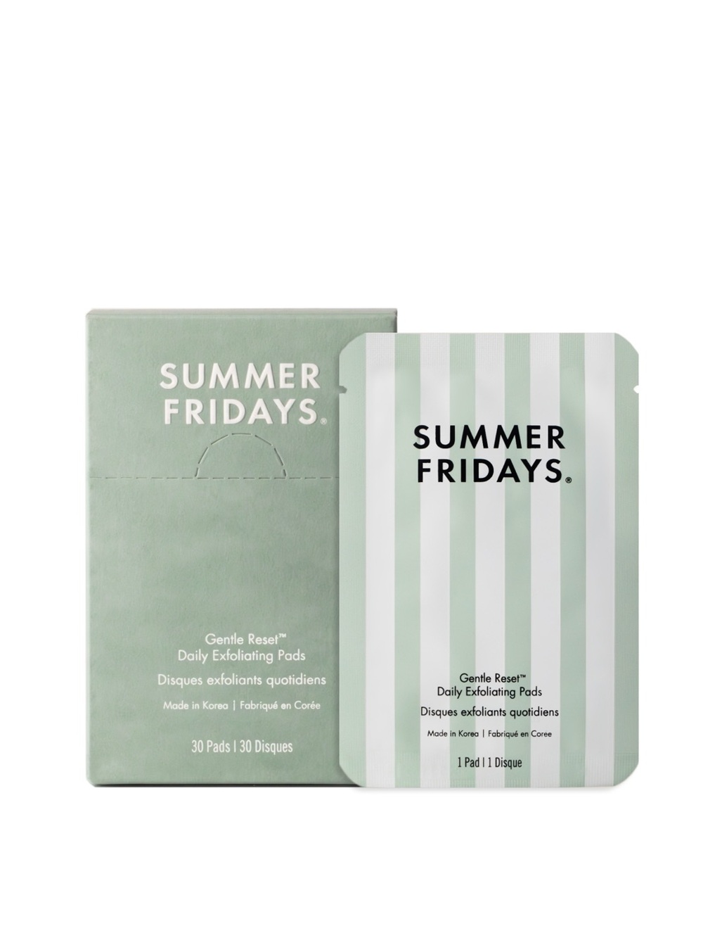 Summer Fridays NEW Gentle Reset Daily Exfoliating Pads to Smooth